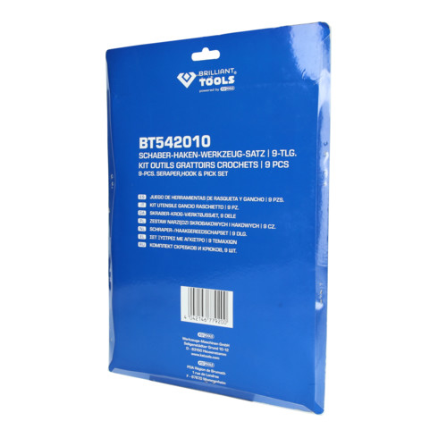 Brilliant Tools Schaber-Haken-Werkzeug-Satz, 9-tlg