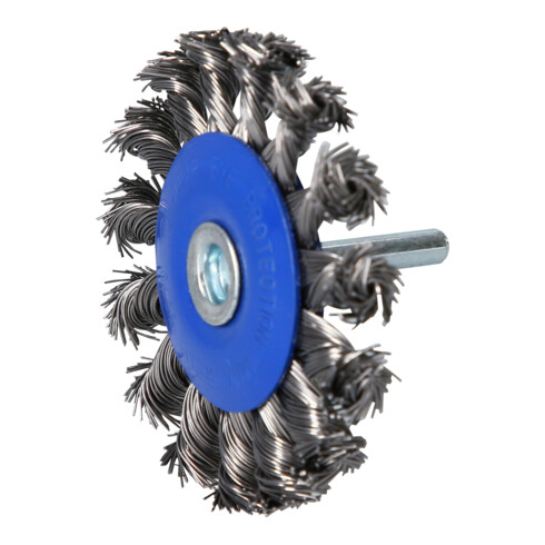 Brilliant Tools Scheibenbürste, gezopft, Ø 75 mm mit 6 mm Aufnahme