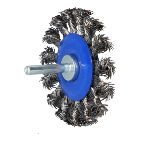 Brilliant Tools Scheibenbürste, gezopft, Ø 75 mm mit 6 mm Aufnahme