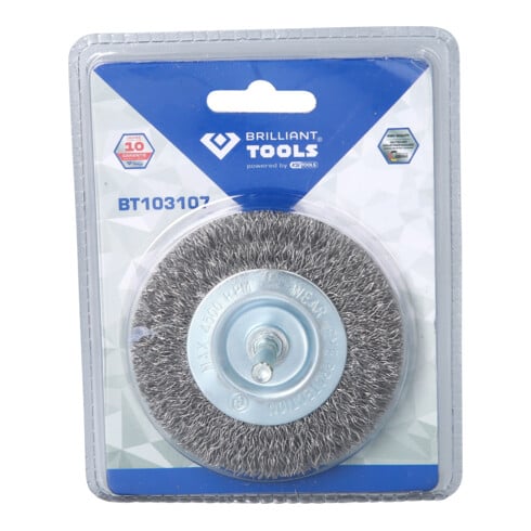 Brilliant Tools Scheibenbürste, Ø 75 mm mit 6 mm Aufnahme