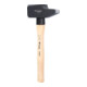 Brilliant Tools Schlosserhammer mit Hickory-Stiel, 2500 g, französische Form-4