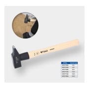 Brilliant Tools Schlosserhammer mit Hickory-Stiel