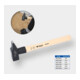 Brilliant Tools Schlosserhammer mit Hickory-Stiel, 800 g, französische Form-1