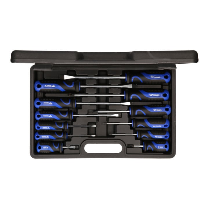 Brilliant Tools Schraubendreher-Satz, 12-tlg, Schlitz, PH