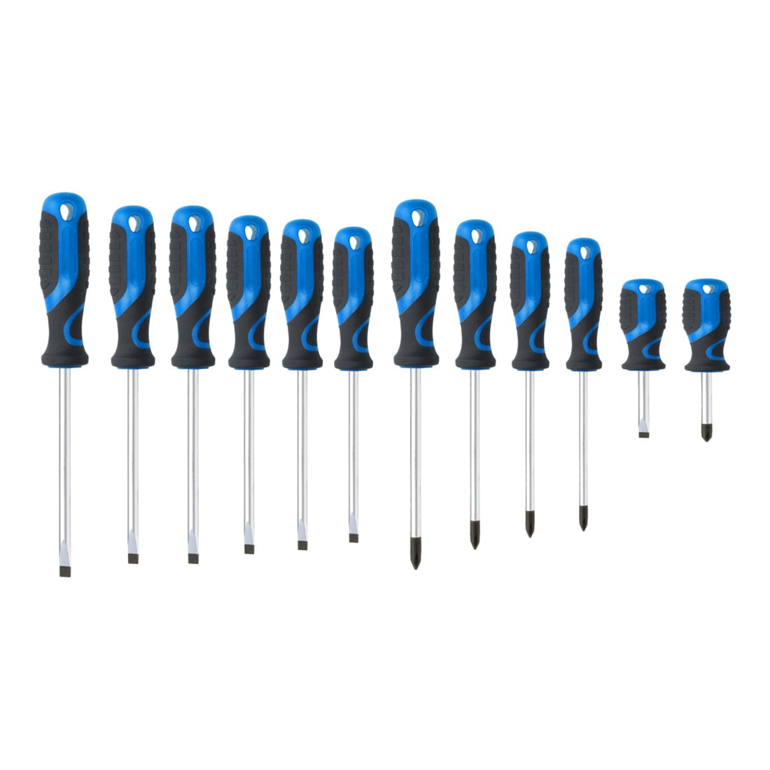 Brilliant Tools Schraubendreher-Satz, 12-tlg, Schlitz, PH