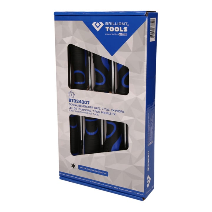 Brilliant Tools Schraubendreher-Satz, 7-tlg, TX-Profil