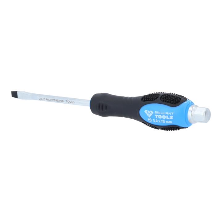 Brilliant Tools Schraubendreher Schlitz mit Schlagkappe, 5,0 mm