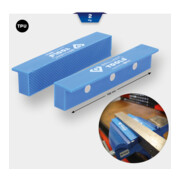 Brilliant Tools Schraubstock-Schonbacken mit Struktur, 2-tlg, Kunststoff