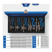 Brilliant Tools Schroefdraadreparatieset, 146-dlg