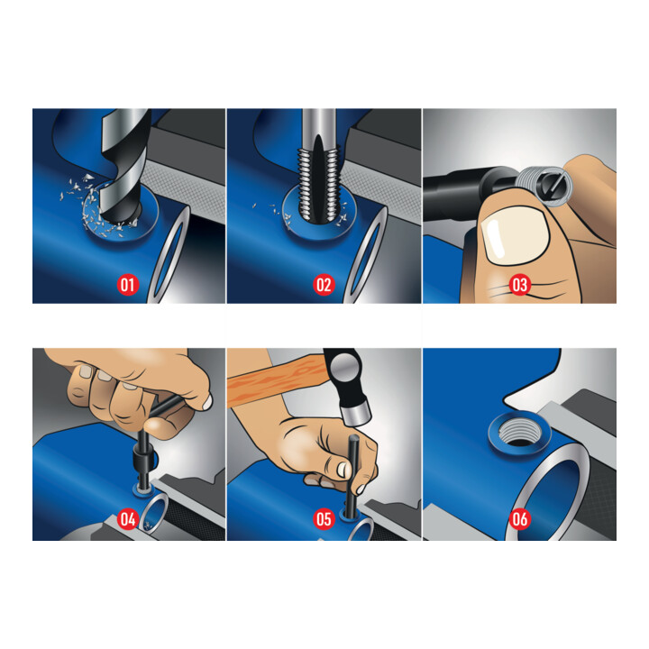 Brilliant Tools Schroefdraadreparatieset, 146-dlg