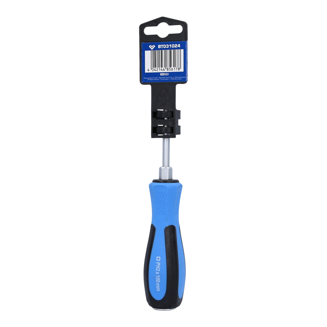 Brilliant Tools Schroevendraaier kruiskop met slagkap, PH2 x 100 mm