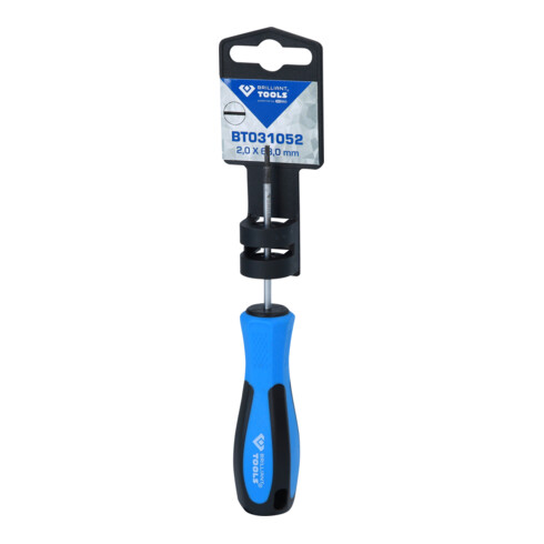 Brilliant Tools Schroevendraaier Sleuf, 2,0 x 63 mm