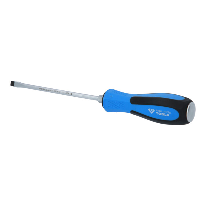 Brilliant Tools Schroevendraaier sleuf met slagkap, 5,5 x 125 mm