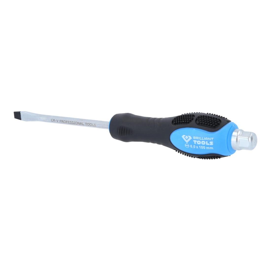 Brilliant Tools Schroevendraaier sleuf met slagkap, 6,0 mm