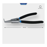 Brilliant Tools Seegeringzange für Außensicherungsringe, abgewinkelt, 175 mm