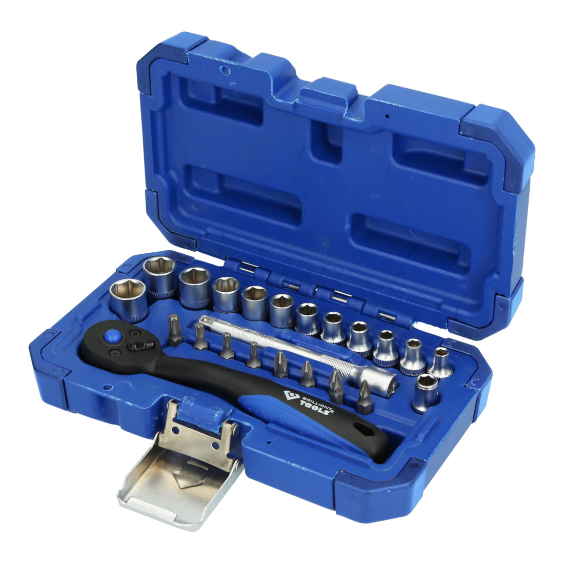 Brilliant Tools Serie di chiavi a bussola 1/4", 23pz.
