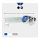 Brilliant Tools Serie di chiavi maschio piegate, 9pz., profilo TX, corte-1