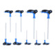 Brilliant Tools Serie di chiavi maschio piegate Torx® con foro frontale con impugnatura a T, 9pz.-2