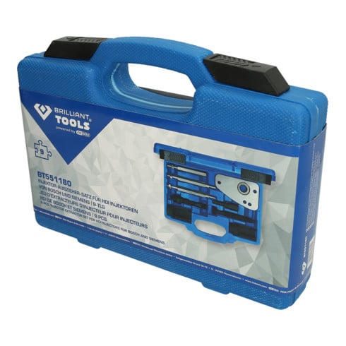 Brilliant Tools Serie di estrattori per iniettore HD, 9pz.
