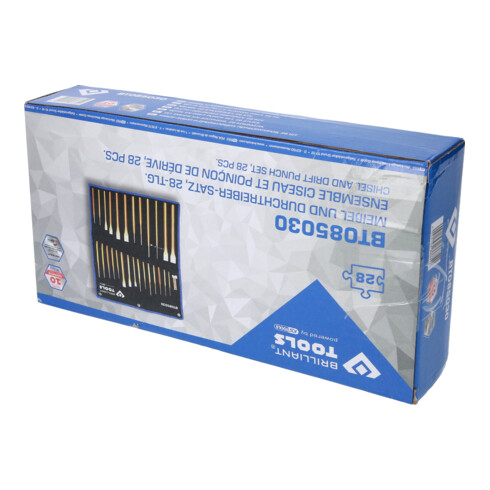 Brilliant Tools Serie di scapelli e cacciaspine, 28pz.