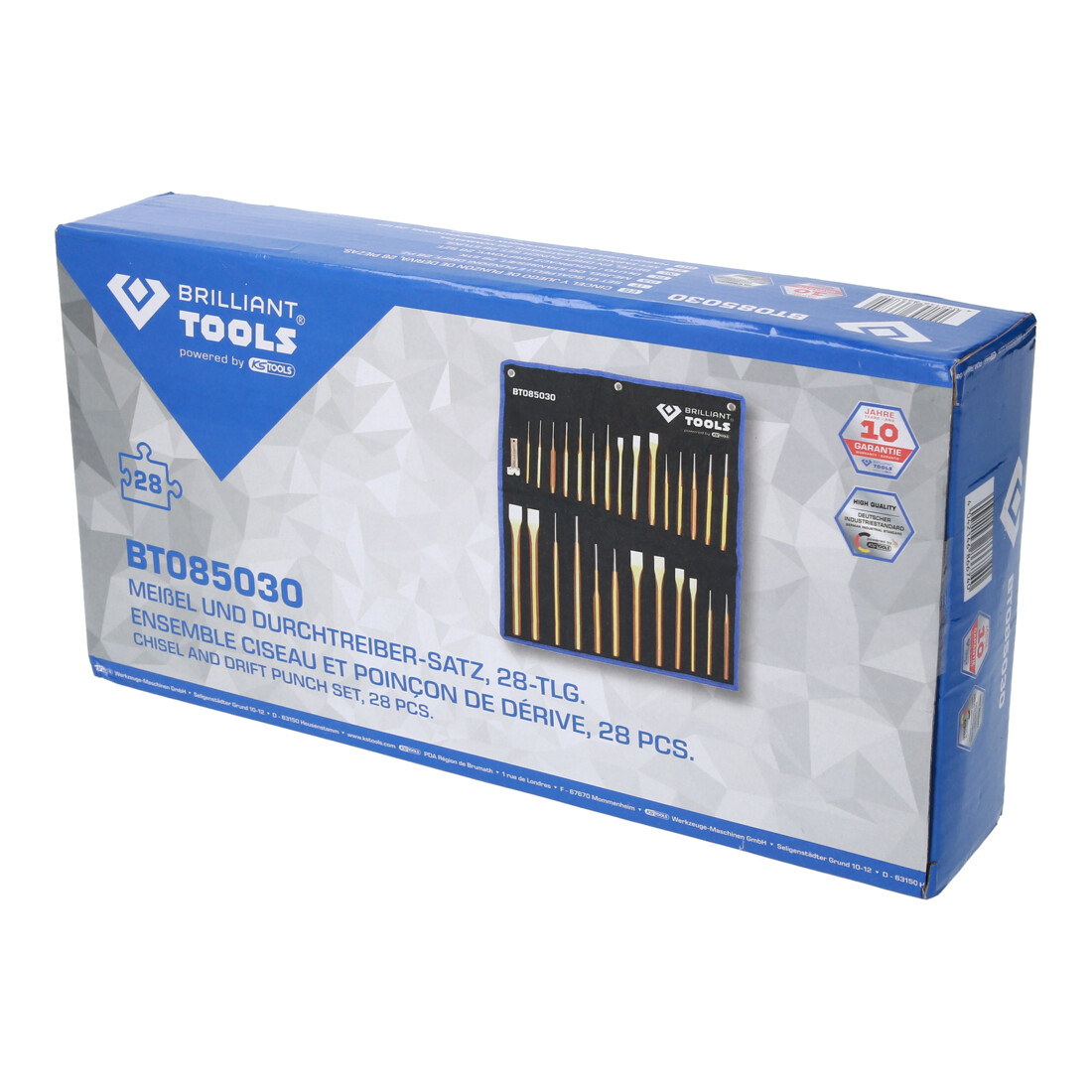 Brilliant Tools Serie di scapelli e cacciaspine, 28pz.