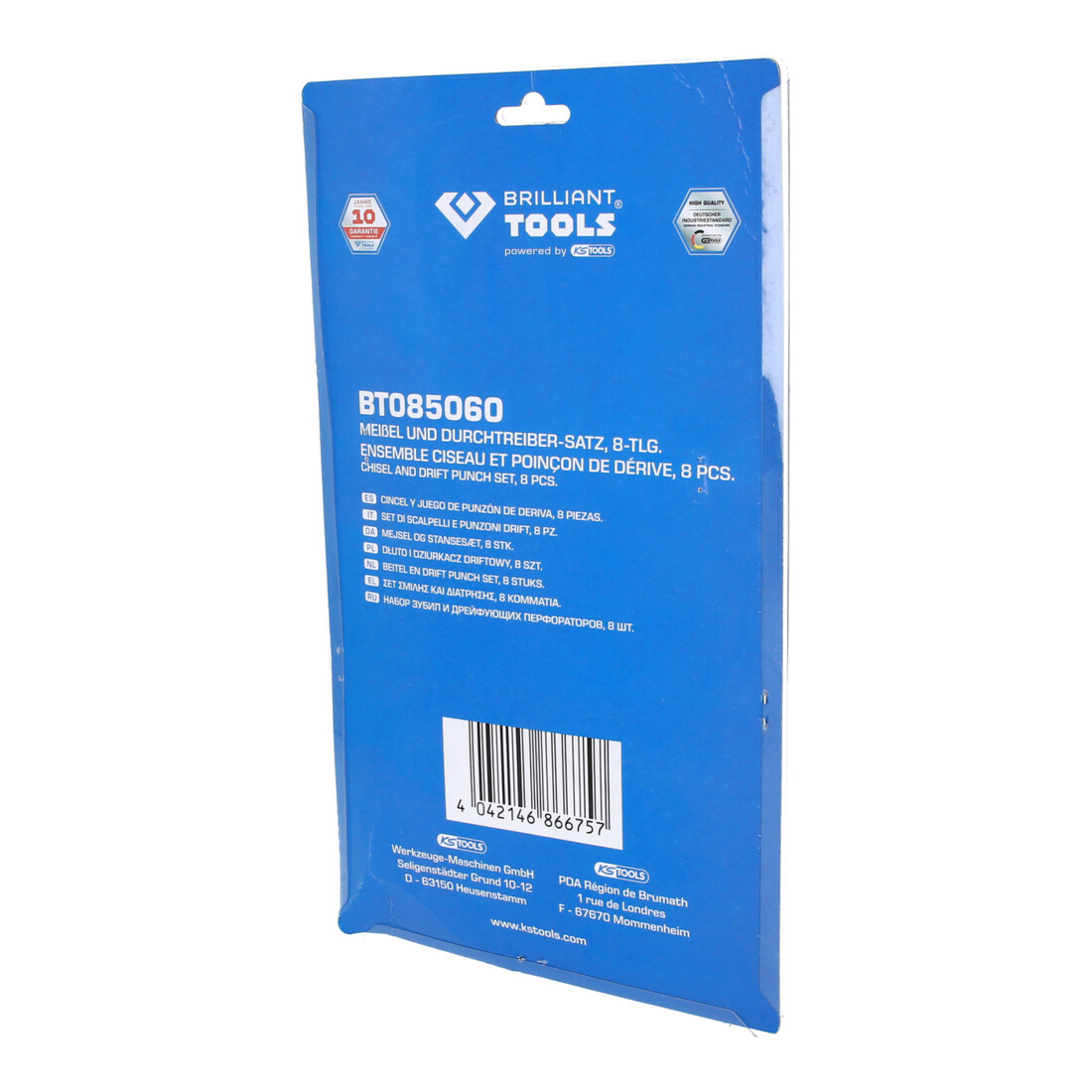 Brilliant Tools Serie di scapelli e cacciaspine, 8pz.