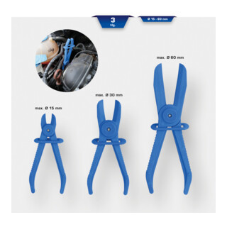 Brilliant Tools Serie pinze serratubi diritte, 3pz.