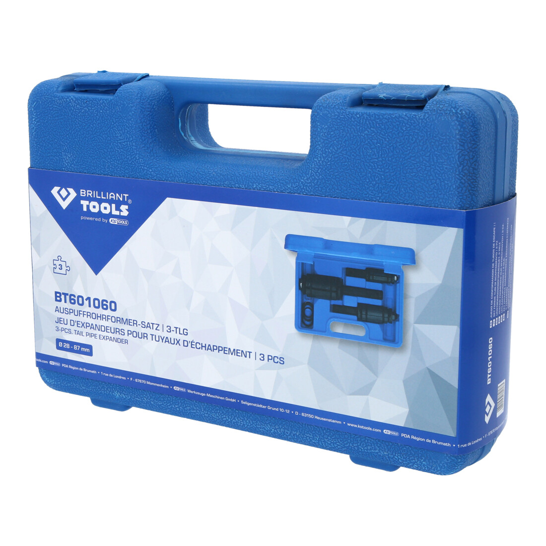 Brilliant Tools Set forme tubi di scappamento, 3pz.