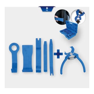 Brilliant Tools Set sierlatwiggen en kussens, 6-dlg.
