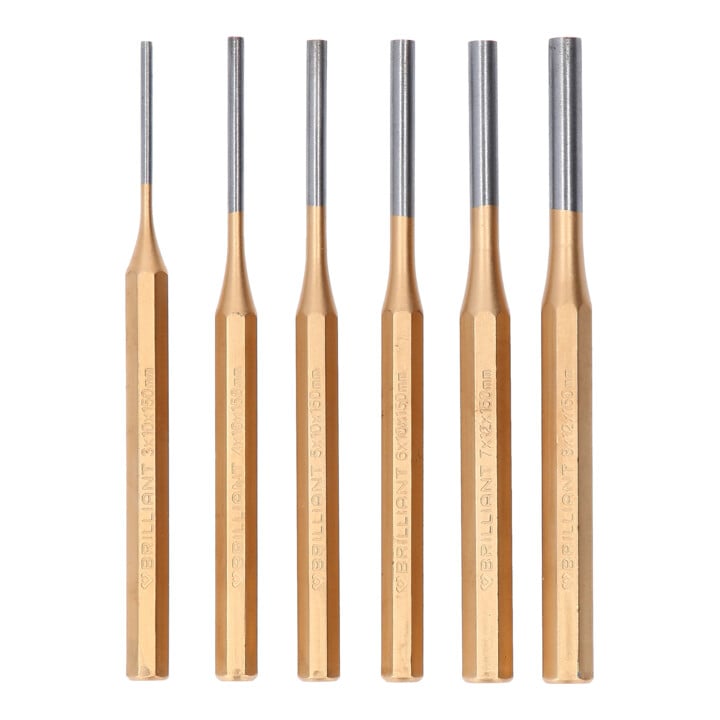 Brilliant Tools Splintentreiber / Durchtreiber-Satz, 6-tlg