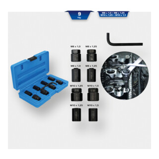 Brilliant Tools Stehbolzen-Ausdreher-Satz