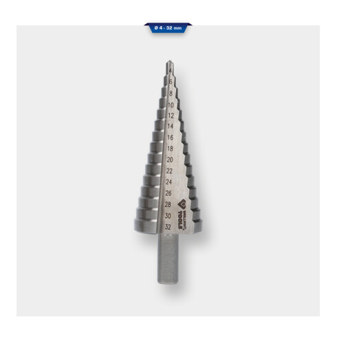 Brilliant Tools Stufenbohrer, Ø 4 - 32 mm
