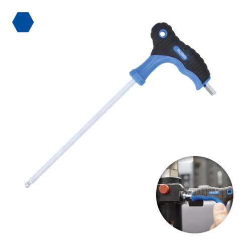Brilliant Tools T-Griff-Kugelkopf-Innensechskant-Winkelstiftschlüssel 2,5 x 100 mm​​