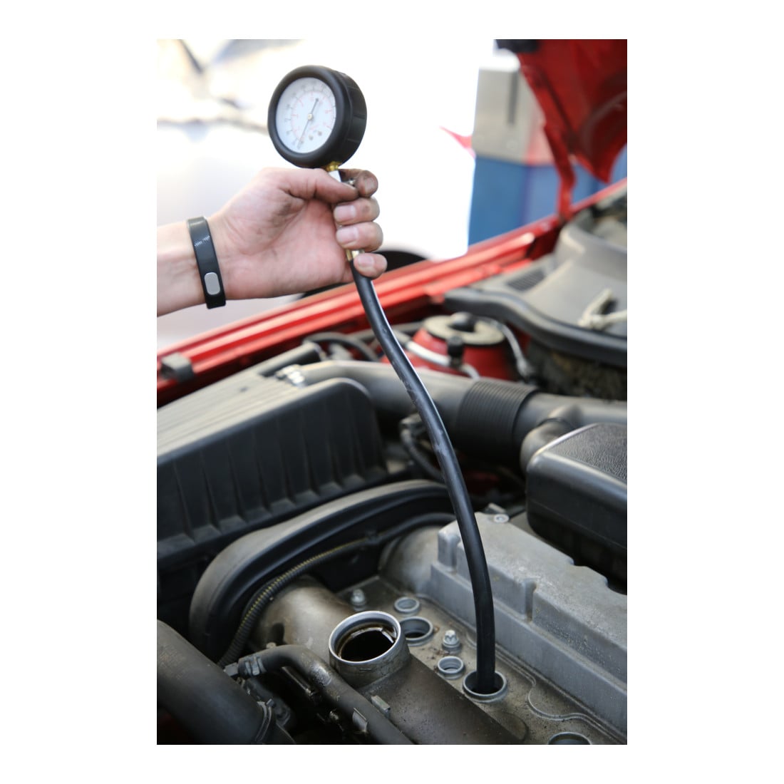 Brilliant Tools Tester compressione per motori a benzina, 2pz.