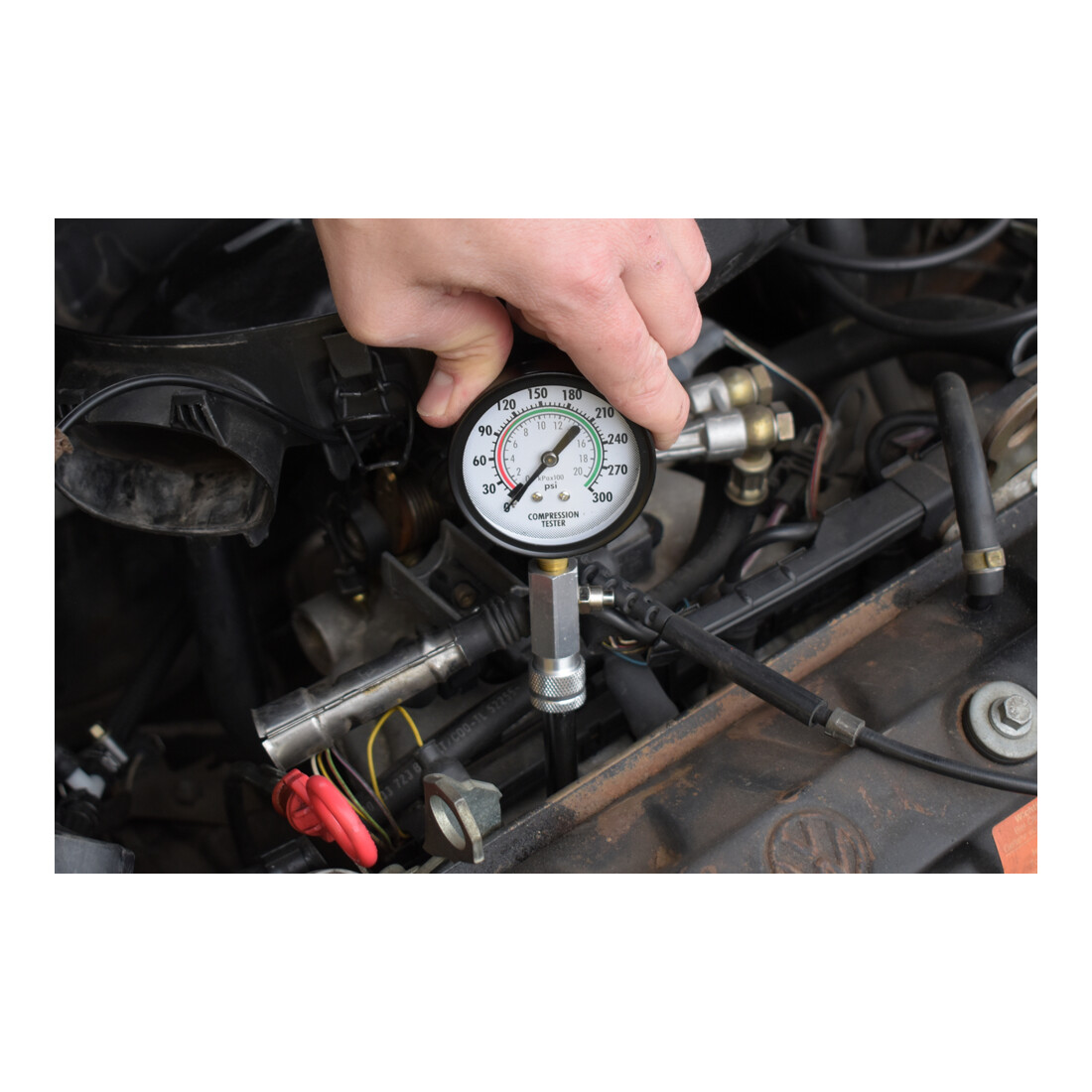Brilliant Tools Tester compressione per motori a benzina, 2pz.
