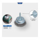 Brilliant Tools Topborstel, Ø 75 mm met 6 mm opname-1