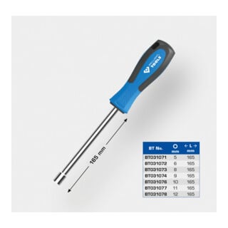 Brilliant Tools Tournevis à douille 11 × 165 mm