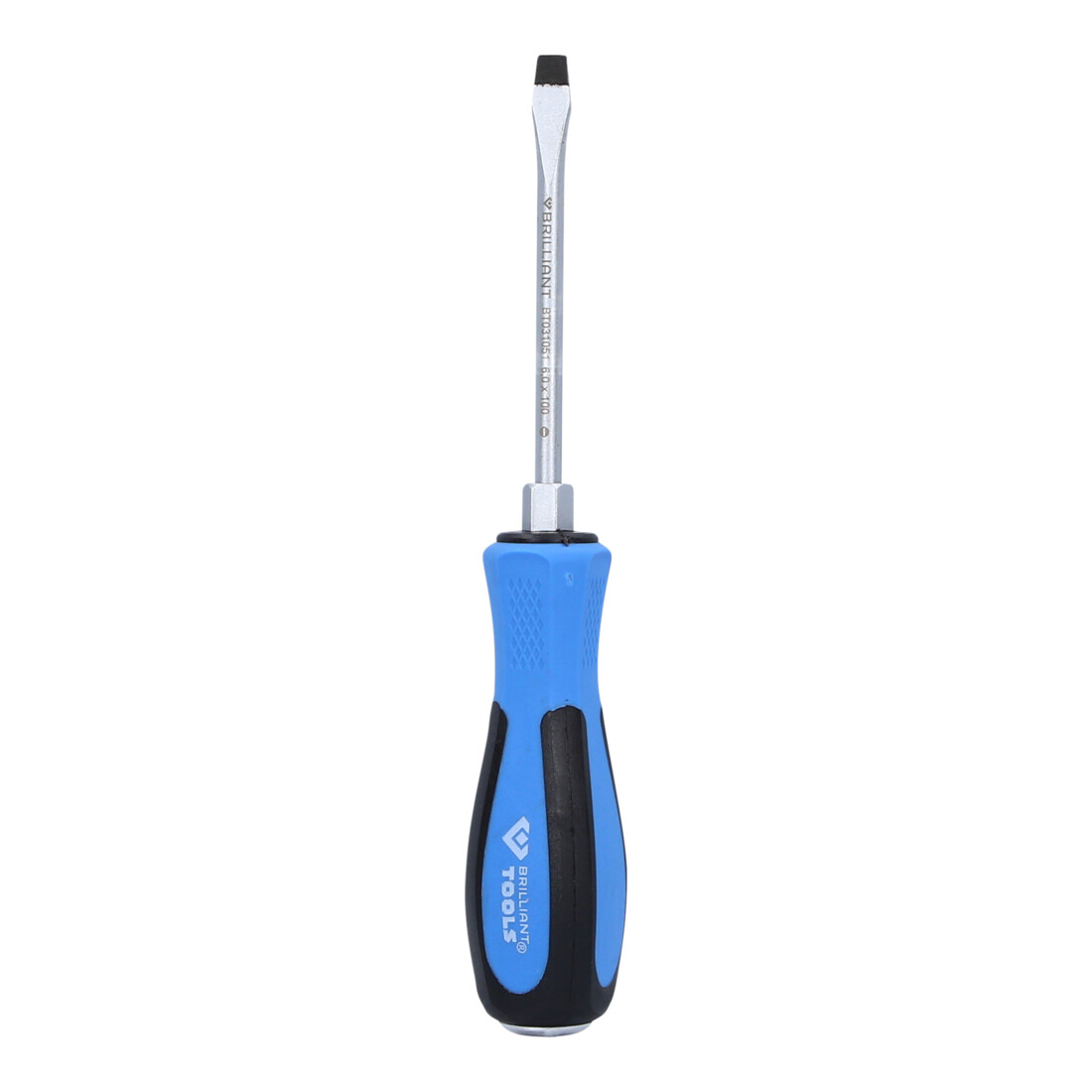 Brilliant Tools Tournevis à fente avec embout frappeur, 6,0 x 100 mm