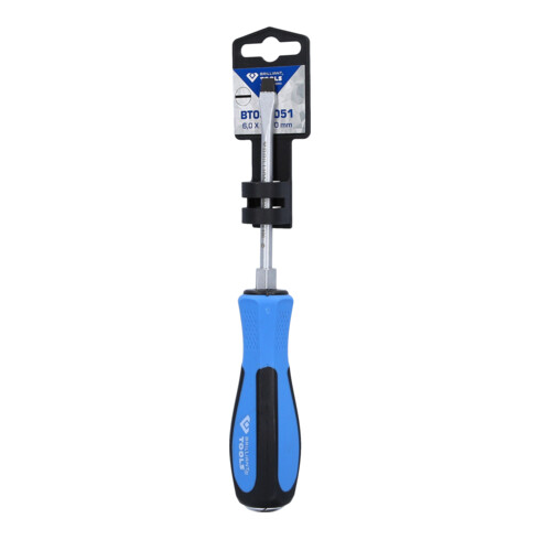 Brilliant Tools Tournevis à fente avec embout frappeur, 6,0 x 100 mm