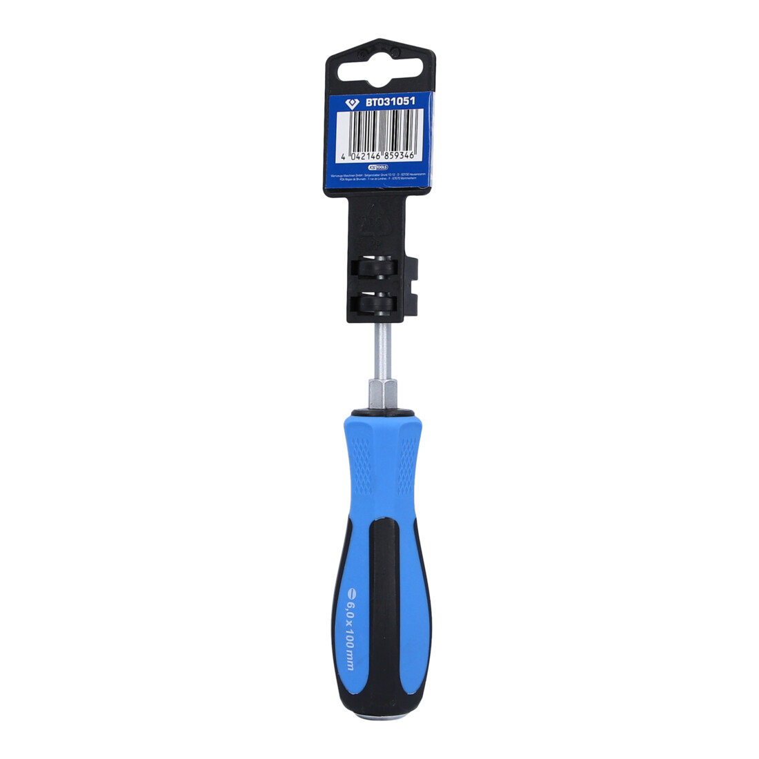 Brilliant Tools Tournevis à fente avec embout frappeur, 6,0 x 100 mm