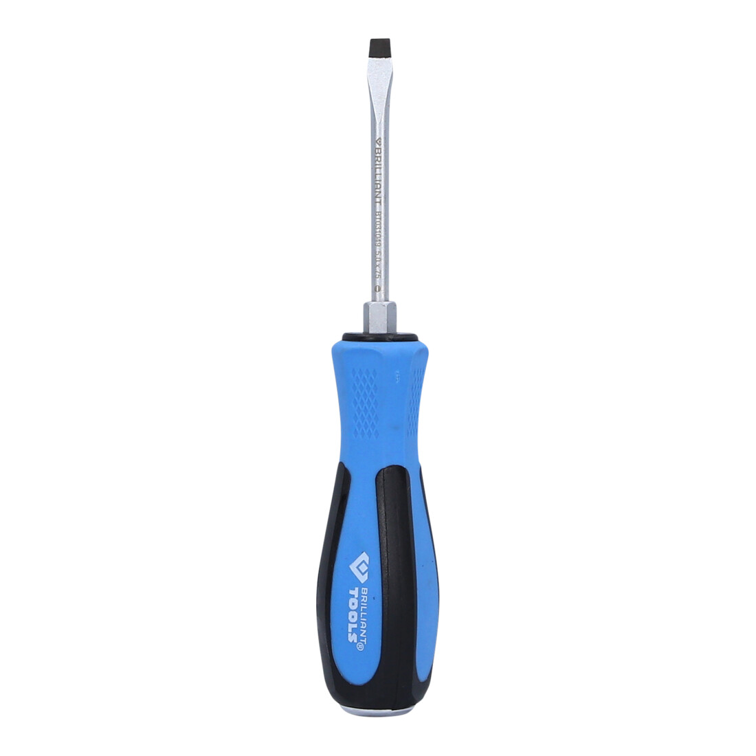 Brilliant Tools Tournevis fente avec capuchon de frappe, 5,0 x 75 mm