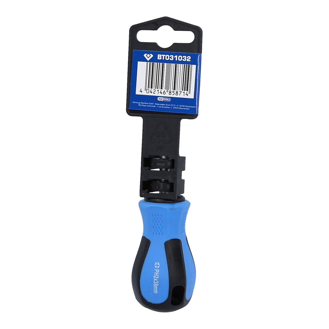 Brilliant Tools Tournevis Phillips PH2 x 38 mm, forme courte