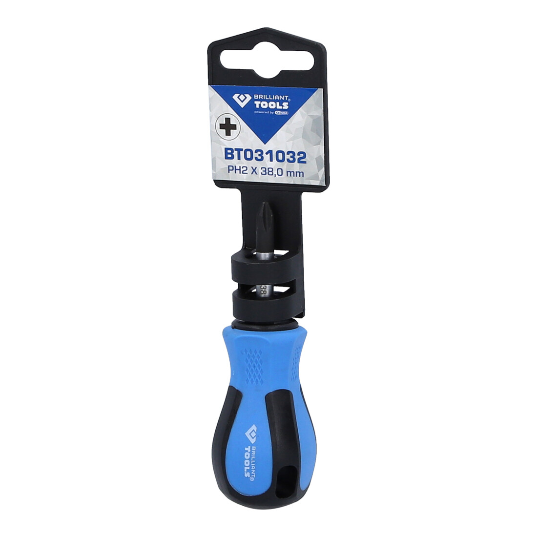 Brilliant Tools Tournevis Phillips PH2 x 38 mm, forme courte