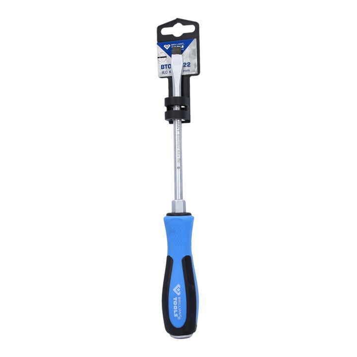 Brilliant Tools Tournevis plat avec embout à frapper, 8, 0 x 150 mm