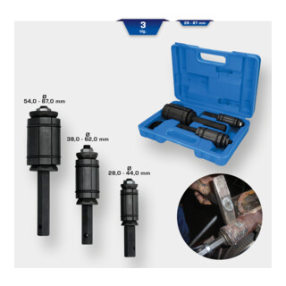 Brilliant Tools Uitlaatpijpvormset, 3-dlg