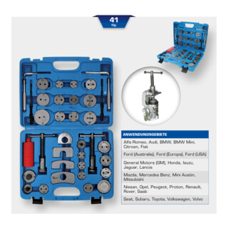 Brilliant Tools Universal-Bremskolben-Rückstellwerkzeug-Satz, 41-tlg