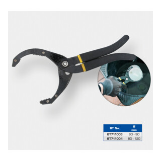 Ölfilterschlüssel universell Ölfilter-Werkzeug Ölfilter-Schlüssel 75 - 120  mm