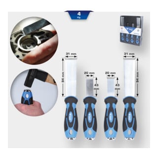 Brilliant Tools Universal-Schaber-Satz, 4-tlg