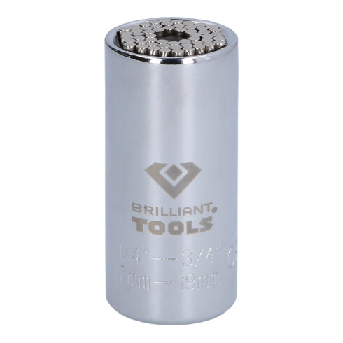 Brilliant Tools Universele 3/8" dopsleutel 7 - 19 mm