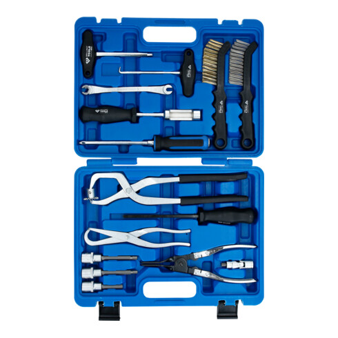 Brilliant Tools Universele remtrommel- en remschijfgereedschapset, 15-dlg